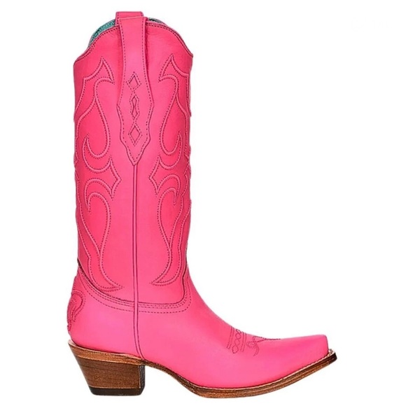 Corral Shoes - Corral Z5138 Embroidery Fuchsia Snip Toe Cowboy Women’s size 7 NEW!!